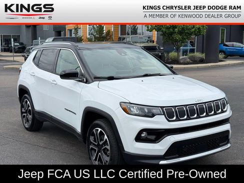 Certified 2022 Jeep Compass Limited w/ Sun and Sound Group AWD/4WD image 1