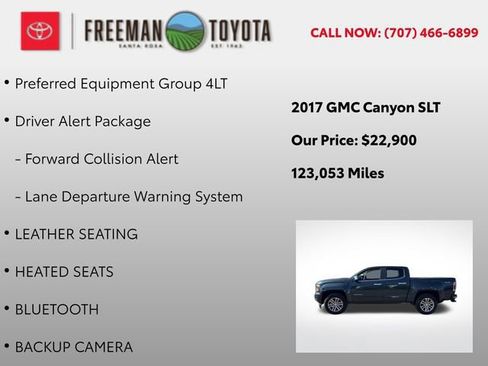 Used 2017 GMC Canyon SLT w/ Driver Alert Package image 5