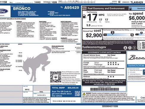 New 2026 Ford Bronco Heritage Edition AWD/4WD image 26