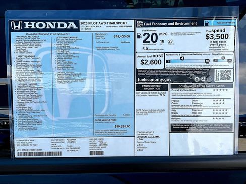 New 2025 Honda Pilot TrailSport image 18