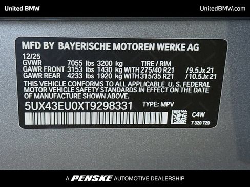 Used 2026 BMW X5 xDrive50e w/ M Sport Package AWD/4WD image 15