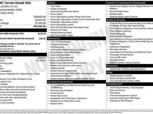 Used 2023 GMC Terrain Denali w/ LPO, Floor Liner Package image 39