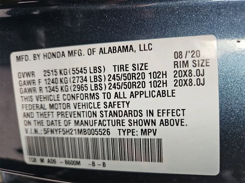 Used 2021 Honda Pilot Special Edition image 27