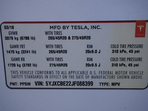 Used 2018 Tesla Model X 100D image 63