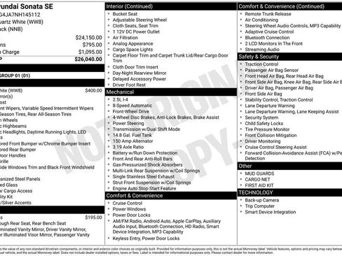 Used 2022 Hyundai Sonata SE image 3
