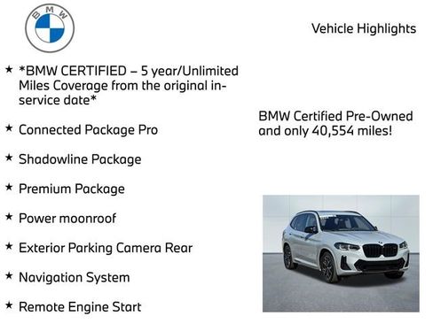 Certified 2024 BMW X3 M40i w/ Premium Package AWD/4WD image 11