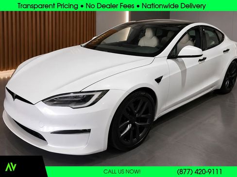Used 2021 Tesla Model S Plaid AWD/4WD image 1