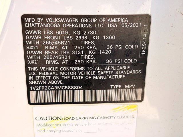 Used 2021 Volkswagen Atlas SEL Premium AWD/4WD image 18