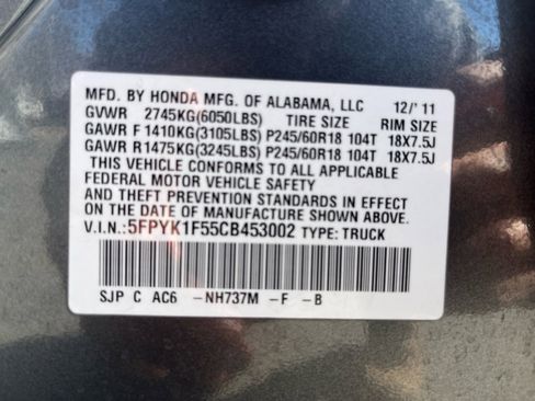 Used 2012 Honda Ridgeline RTL image 32