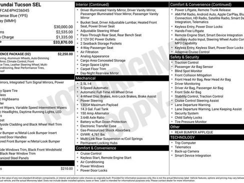 Used 2023 Hyundai Tucson SEL w/ Convenience Package AWD/4WD image 5