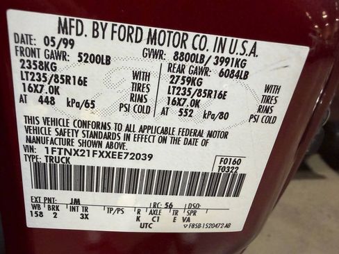 Used 1999 Ford F250 XLT AWD/4WD image 21