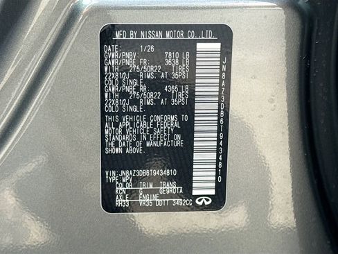 New 2026 INFINITI QX80 4WD w/ Sport Exterior Package image 35
