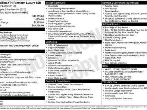 Certified 2025 Cadillac XT4 Premium Luxury image 35