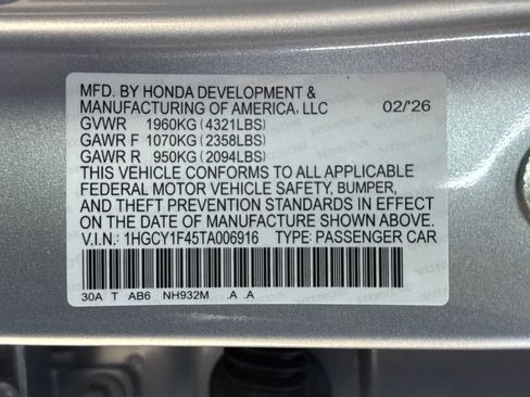 Certified 2026 Honda Accord SE image 31
