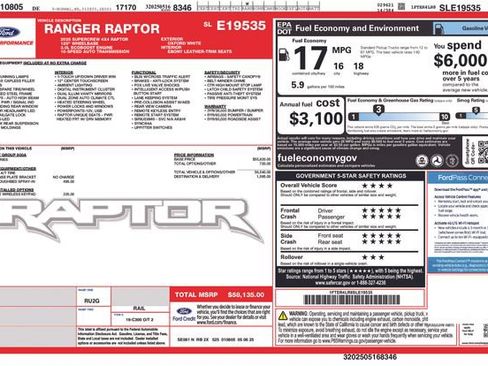 Used 2025 Ford Ranger Raptor AWD/4WD image 9