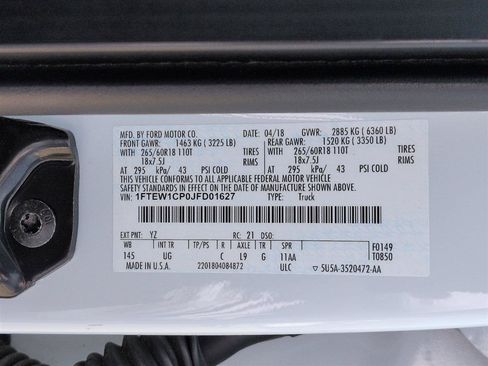 Used 2018 Ford F150 XLT w/ Equipment Group 302A Luxury RWD image 36
