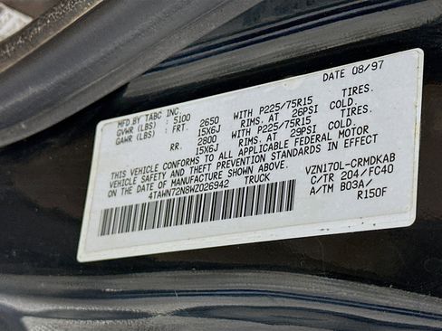 Used 1998 Toyota Tacoma 4x4 Xtracab V6 image 35