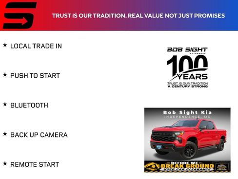 Used 2024 Chevrolet Silverado 1500 Custom Trail Boss w/ LPO, Dark Essentials Package AWD/4WD image 2