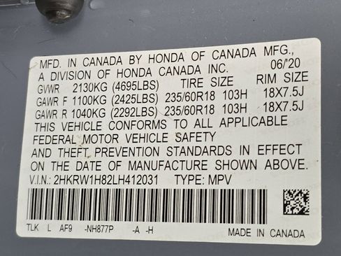 Certified 2020 Honda CR-V EX-L image 36