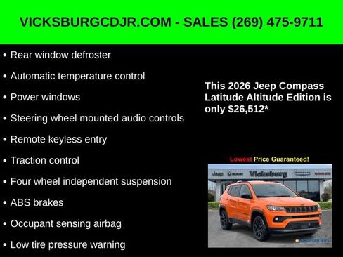 New 2026 Jeep Compass Latitude image 16