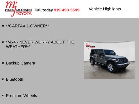 Used 2018 Jeep Wrangler Unlimited Sport S AWD/4WD image 5