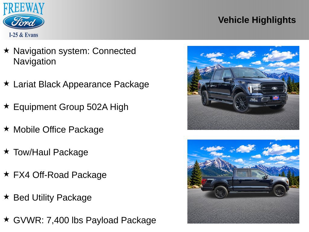 Used 2025 Ford F150 Lariat w/ Equipment Group 502A High AWD/4WD image 2