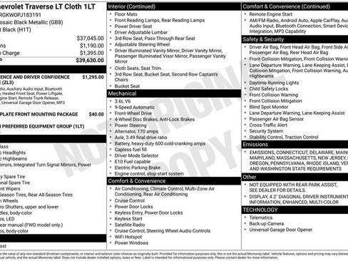 Certified 2023 Chevrolet Traverse LT image 12