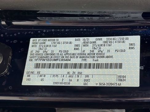 Used 2021 Ford F150 XLT w/ Equipment Group 302A High AWD/4WD image 38