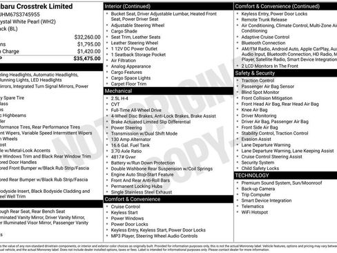 Certified 2025 Subaru Crosstrek 2.5i Limited AWD/4WD image 22