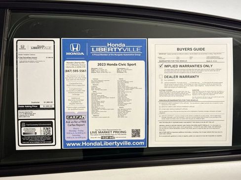 Certified 2023 Honda Civic Sport image 17