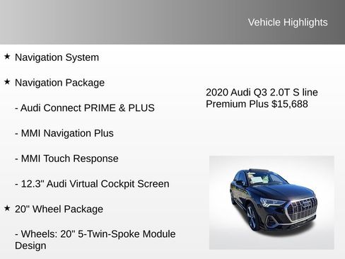 Used 2020 Audi Q3 2.0T Premium Plus w/ Premium Plus Package image 12