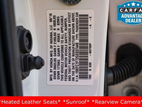 Used 2016 Honda Civic EX-L image 33