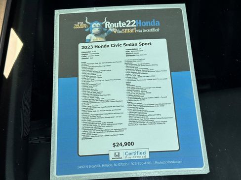 Certified 2023 Honda Civic Sport image 38