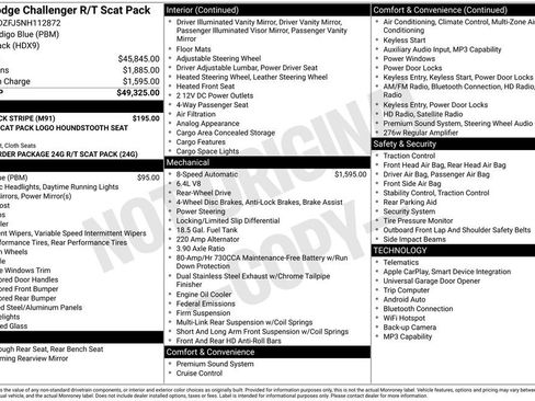 Used 2022 Dodge Challenger R/T Scat Pack w/ Scat Pack Stripe image 17