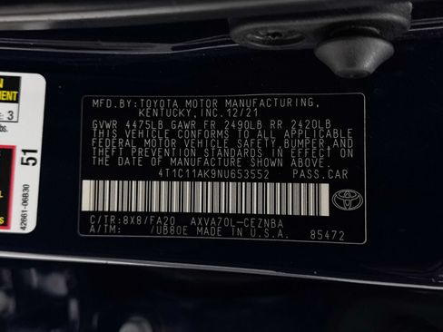 Used 2022 Toyota Camry LE w/ Carpet Mat Package (TMS) FWD image 38