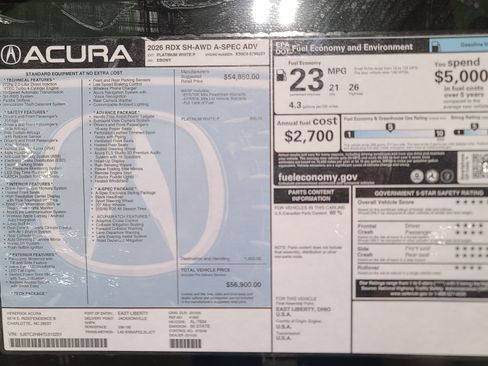 New 2026 Acura RDX A-Spec AWD/4WD image 35