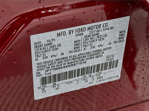 New 2025 Ford Maverick Lariat w/ Black Appearance Package image 32