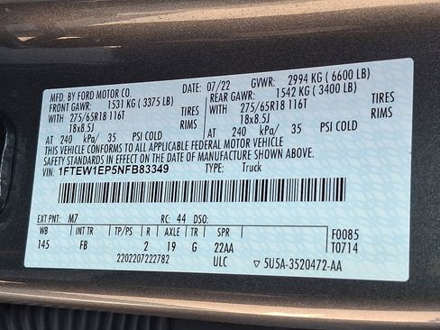 Certified 2022 Ford F150 XLT w/ Equipment Group 302A High image 25