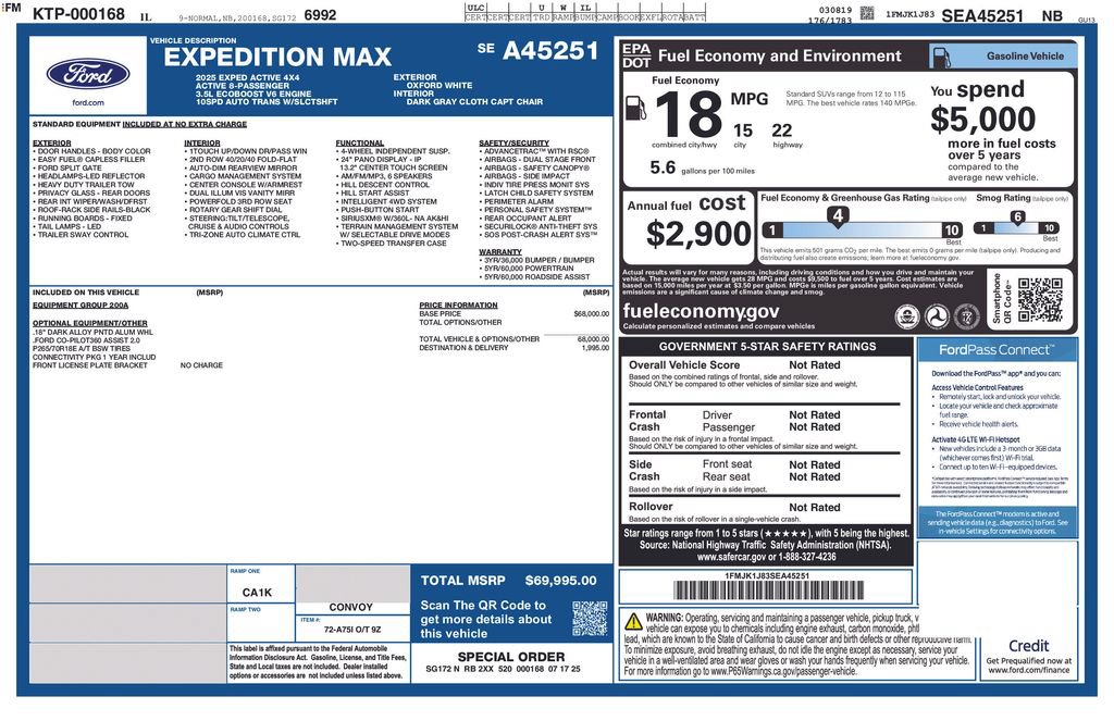 Used 2025 Ford Expedition Max Active AWD/4WD image 10