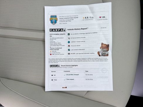 Certified 2023 Hyundai Sonata SEL w/ Cargo Package image 40