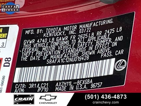 Used 2022 Lexus ES 300h Ultra Luxury image 34