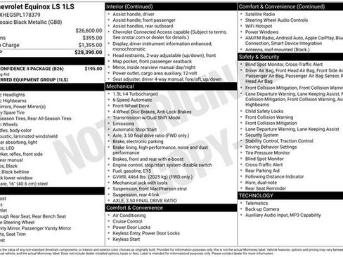 Used 2023 Chevrolet Equinox LS w/ Driver Confidence II Package FWD image 2