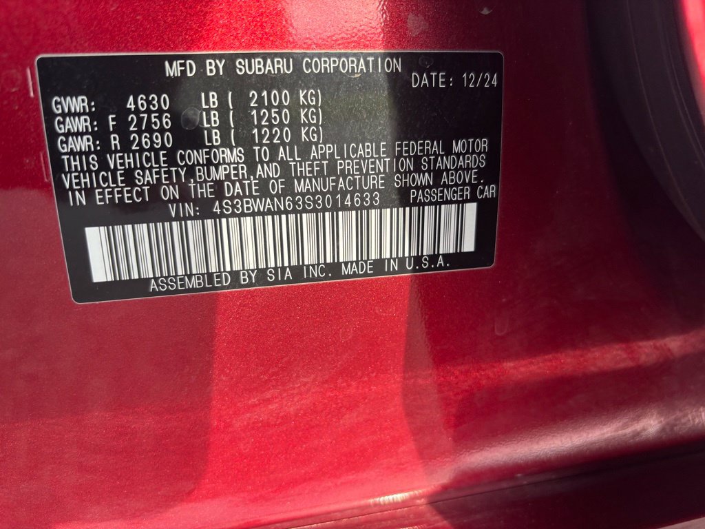 Used 2025 Subaru Legacy Limited AWD/4WD image 40