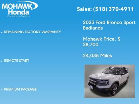 Used 2023 Ford Bronco Sport Badlands w/ Premium Package image 14