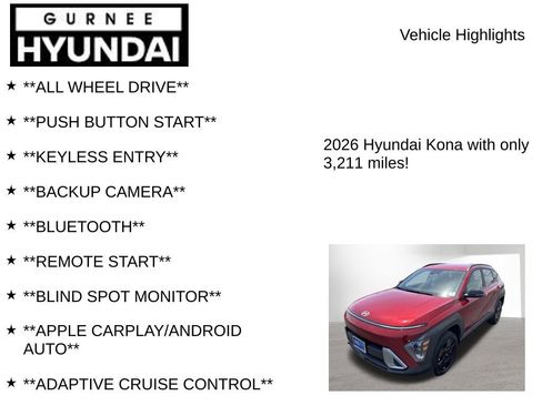 Certified 2026 Hyundai Kona SEL Sport AWD/4WD image 8