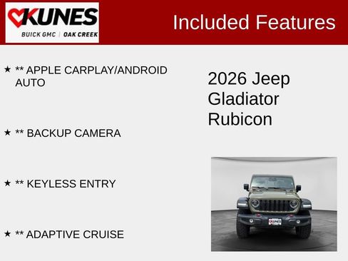 Used 2026 Jeep Gladiator Rubicon AWD/4WD image 2