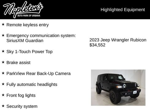 Used 2023 Jeep Wrangler Unlimited Rubicon w/ Xtreme 35 Tire Package AWD/4WD image 16