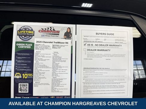 Used 2025 Chevrolet TrailBlazer RS w/ Convenience Package AWD/4WD image 43