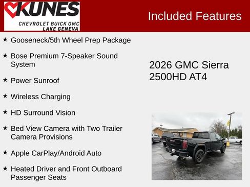 New 2026 GMC Sierra 2500 AT4 w/ AT4 Premium Plus Package AWD/4WD image 3