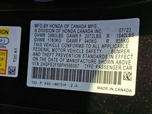 Used 2023 Honda Civic Sport image 28